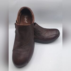 b.o.c. Born Concept Woman's Size 9 M  Dark Brown Leather Slip-On Loafers